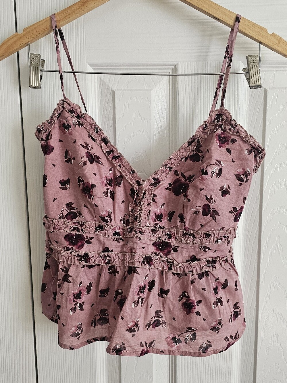 Floral Ruffle Tank Top
